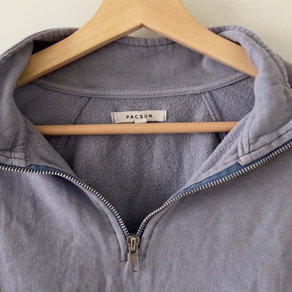 periwinkle pacsun quarter zip sweater - Picture 2 of 8